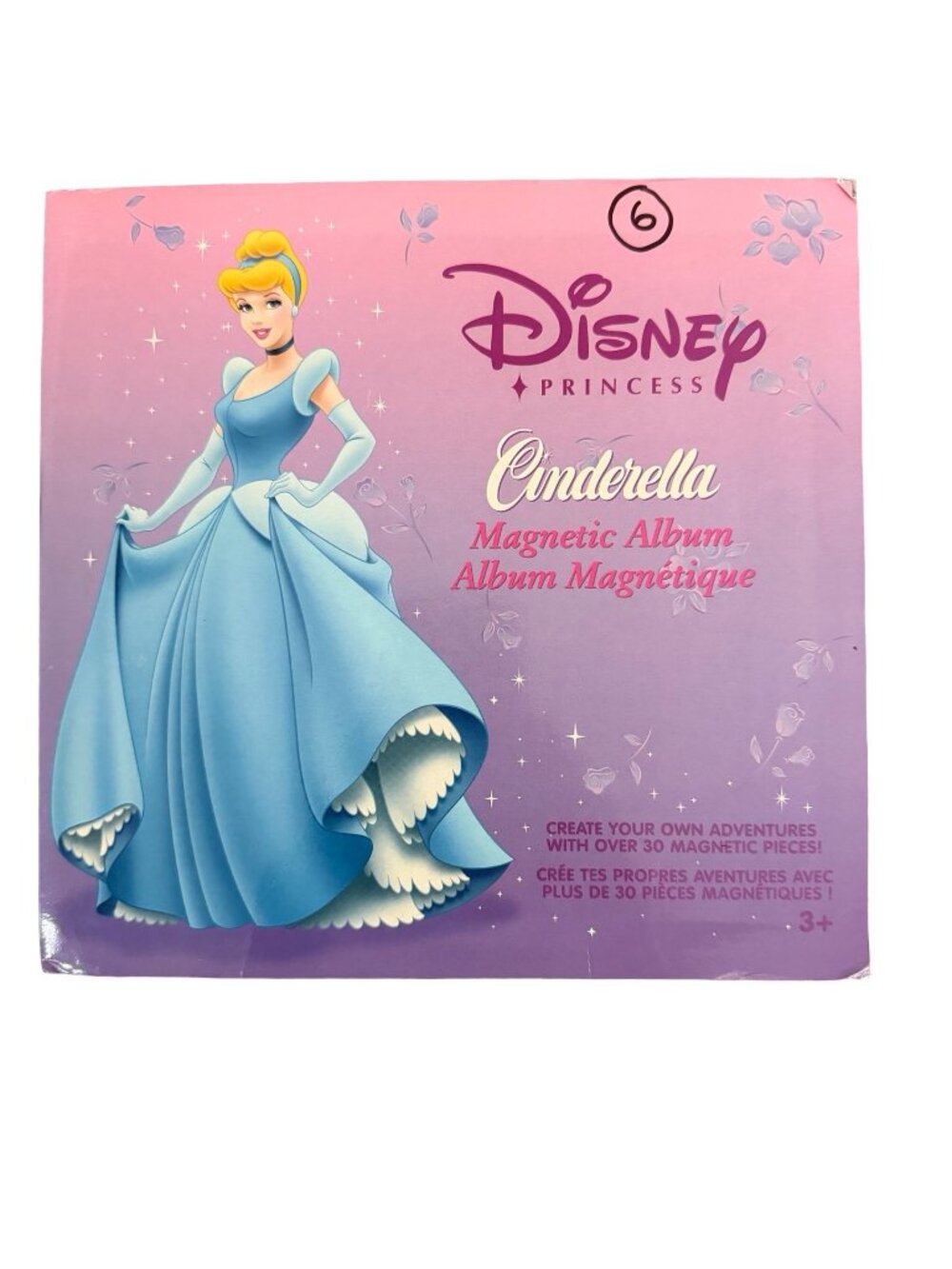 Disney Princess Cinderella Magnetic Album 17 Pieces Incomplete Sandylion 9x9.5